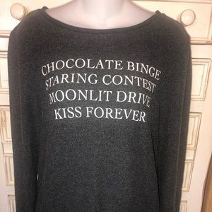 Wildfox jumper sweatshirt gray small